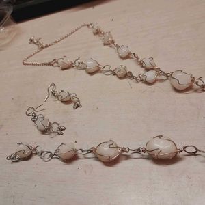 Quartz Drop Earrings