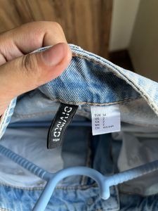 H&amp;M Wide Leg Blue Jeans