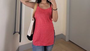 Short Pink Printed Kurti