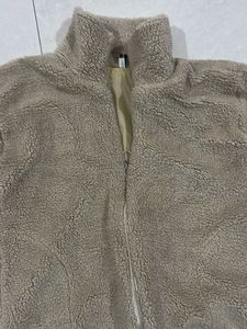 Fleece Teddy Brown Zip-Up Jacket