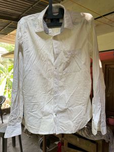 Men's White Long Sleeve Shirt