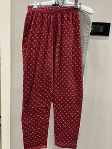 Red Patterned Lounge Pants