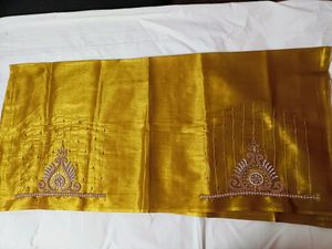 🤩🤩Beautiful Gold Shine Maggam Work Blouse Piece