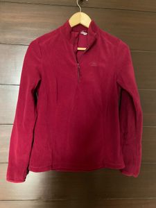 Maroon Fleece Decathlon Jacket (M)