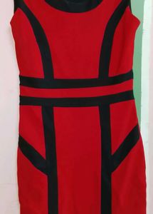 Red & Black Dress