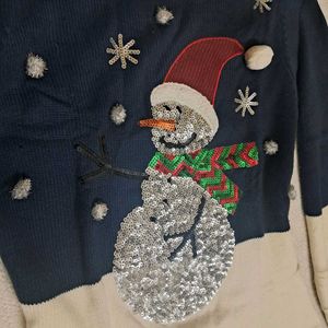 Christmas Festive Snowman Sweater