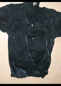 Stylish Black Shirt & jacket & jeans combo