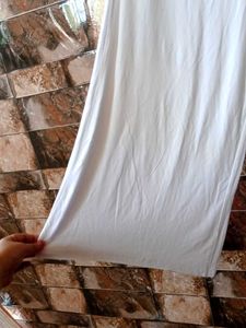 De Moza Branded White Pallazo