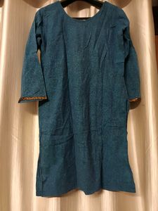 Cotton blue kurti