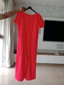 Red Jumpsuit Withbelt