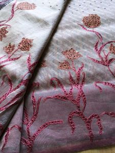 Floral Embroidered Saree