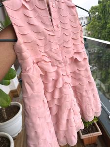 New Peach Party Wear Dress
