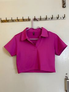 Cropped Polo Top