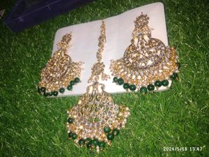 Artificial Earrings And Maangtika