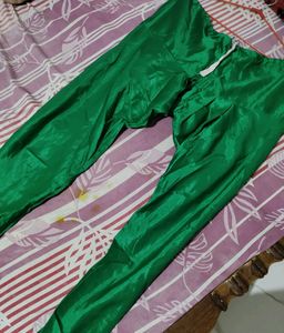 🌸Green Embroidery Gown With Churidaar And Duapatt