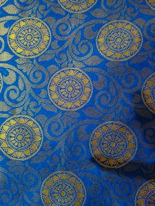 Elegant Blue &amp; Gold Saree
