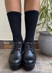 Platform Heel Oxford Shoes