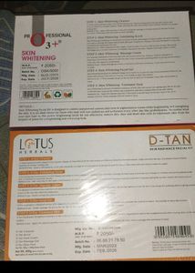 O3+ Skin Whitening &amp; Lotus D-Tan Facial Kit