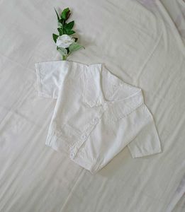 Korean Lace Collar Shirt