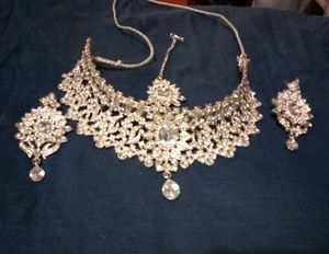 Silver Plated Necklace Set