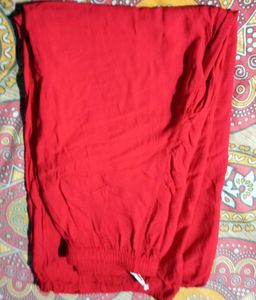 Red Plazo Pant