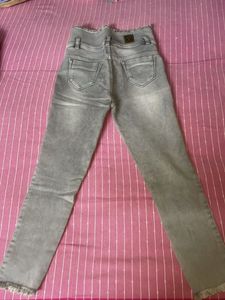 Distressed High-Waisted Jeans