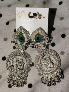 Peacock Feather Earrings