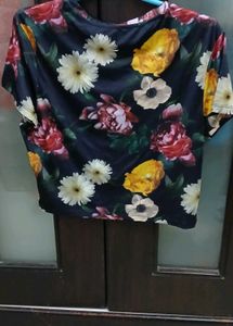 Floral Print T-Shirt - XXL Size