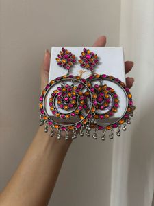 Beautiful Pink  Jhumkass