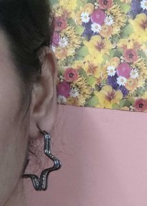 Star Hoop Earrings