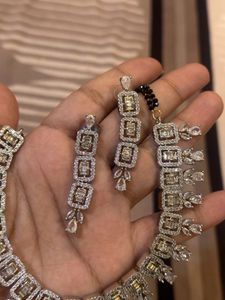 Ad Mangalsutra With Earrings