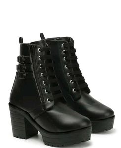 Women Casual Girls Boots High Ankle Length