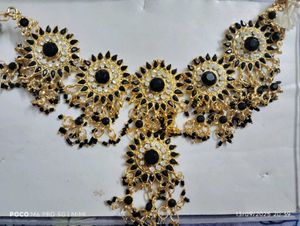 Elegant Black &amp; Gold Jewelry Set