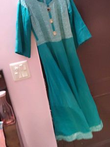 Elegant Green Flared Gown