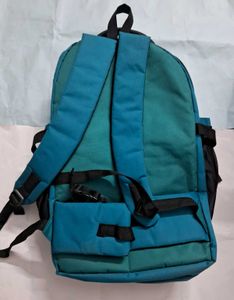 Red and Blue Travel Backpacks