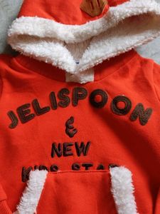 Cute Orange Kids Hoodie