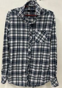 black and white stripe button up shirt
