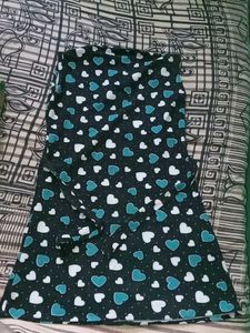 Heart Print Sleeveless Dress