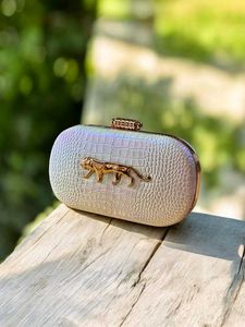 SABYASACHI CROCO LEATHER PREMIUM CLUTCH WD BOX