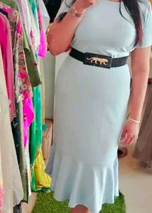 Purvaja Cyan Dress