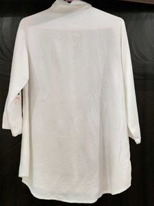 Embroidered White Button-Down