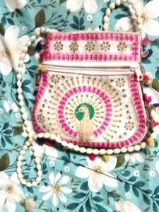 Embroidered Sling Bag