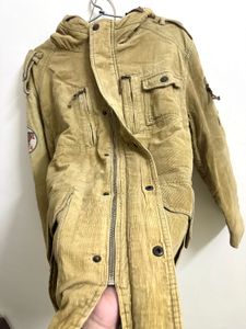 Retro Corduroy hooded jacket