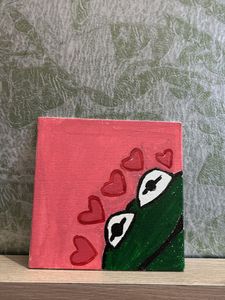 Set Of 2  Glazed Canva Painting