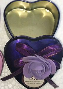 Show Piece Heart Blue Metal Storage Box Trend Uni