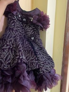 Elegant Purple Party Dress