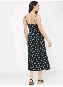 With Tag Floral Cutout Midi Dress