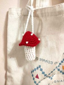 Crochet Mushroom Pouch