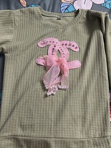 Stylish Green Top with Embellishment