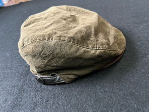Massino Dutti Flat Codroi Leather Strap Cap